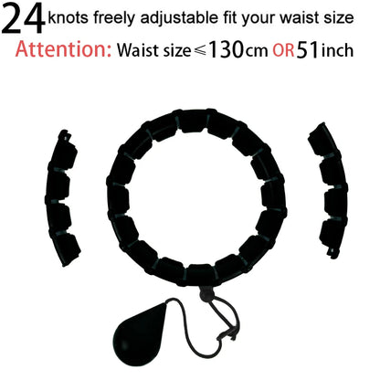 Smart sport hoop Weighted Exercise Hoops for Adults Easy Detachable Design with Adjustable Weight, Fitness Gym Equipment for Hom